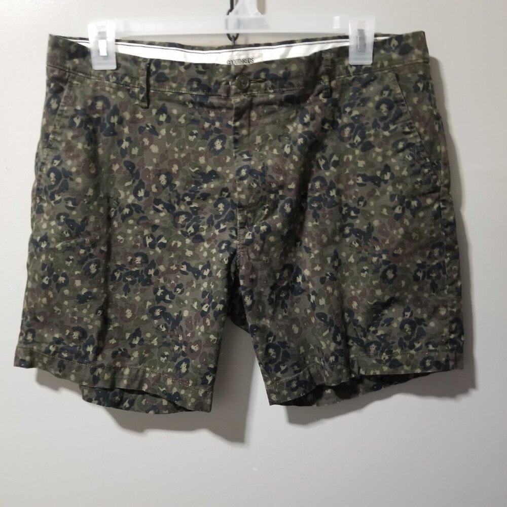 Goodthreads Shorts Men's 38 Chino Green Tan Black